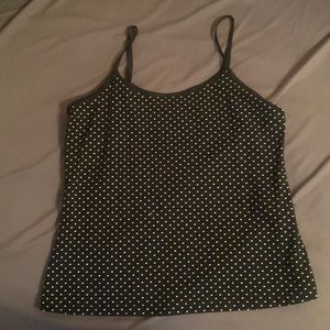 Black and white Polka dot tank top